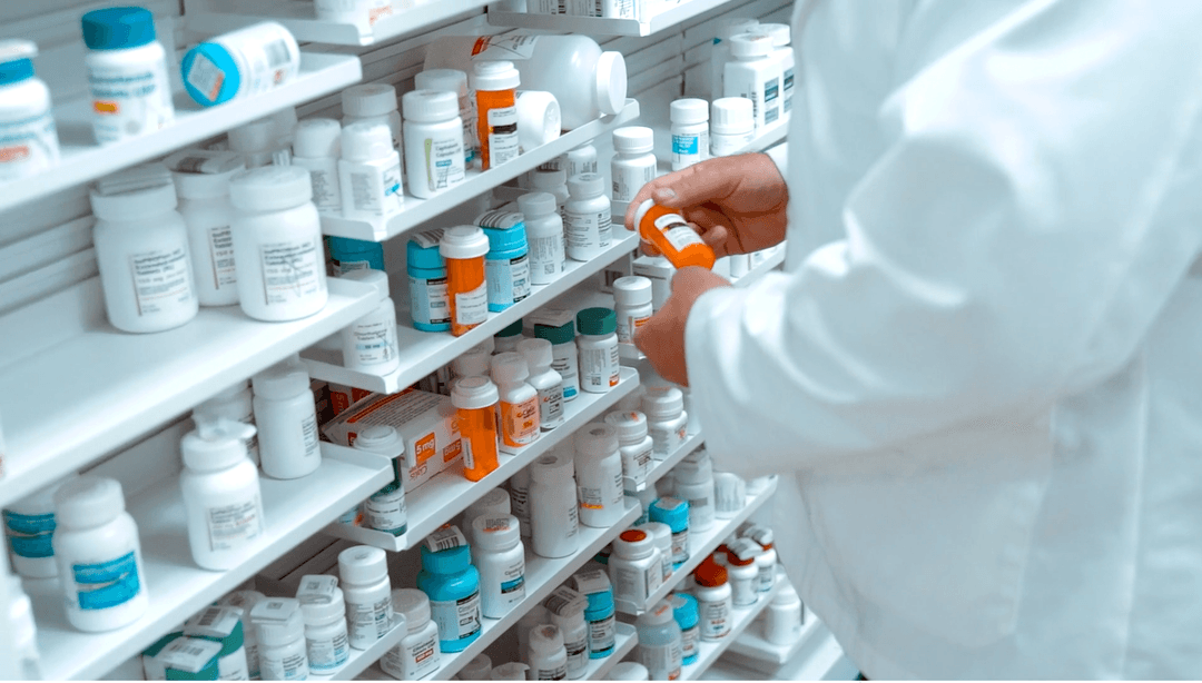 Pharmacist helping customer